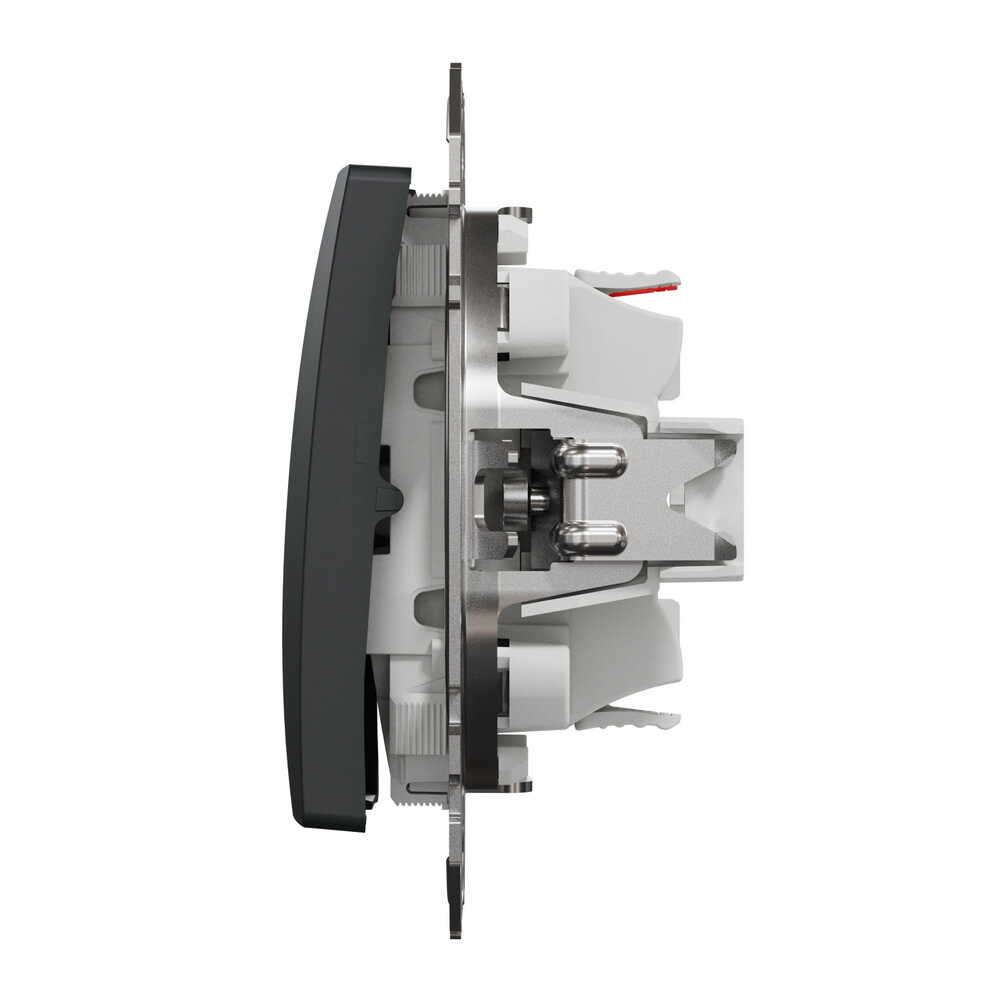 Кнопка на 2 напрямки Schneider Sedna Design чорна ( SDD114116 )
